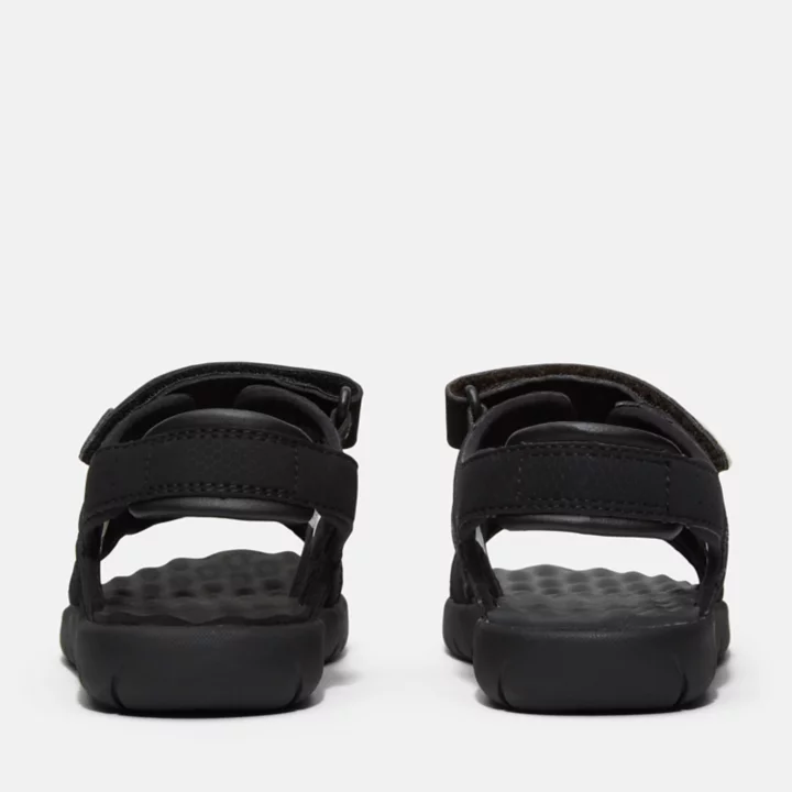 Sandales à double bride Perkins Row junior en noir