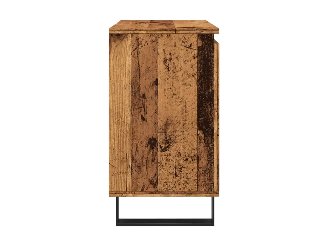 Armoire de salle de bain vieux bois 58x33x60 cm bois ingénierie