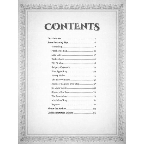 Hal Leonard Ragtime Fingerstyle Ukulele