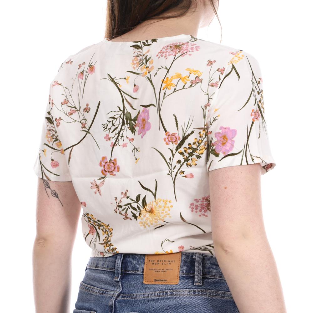 Vero Moda Blouse Blanche à fleurs Femme Vero Moda Easy
