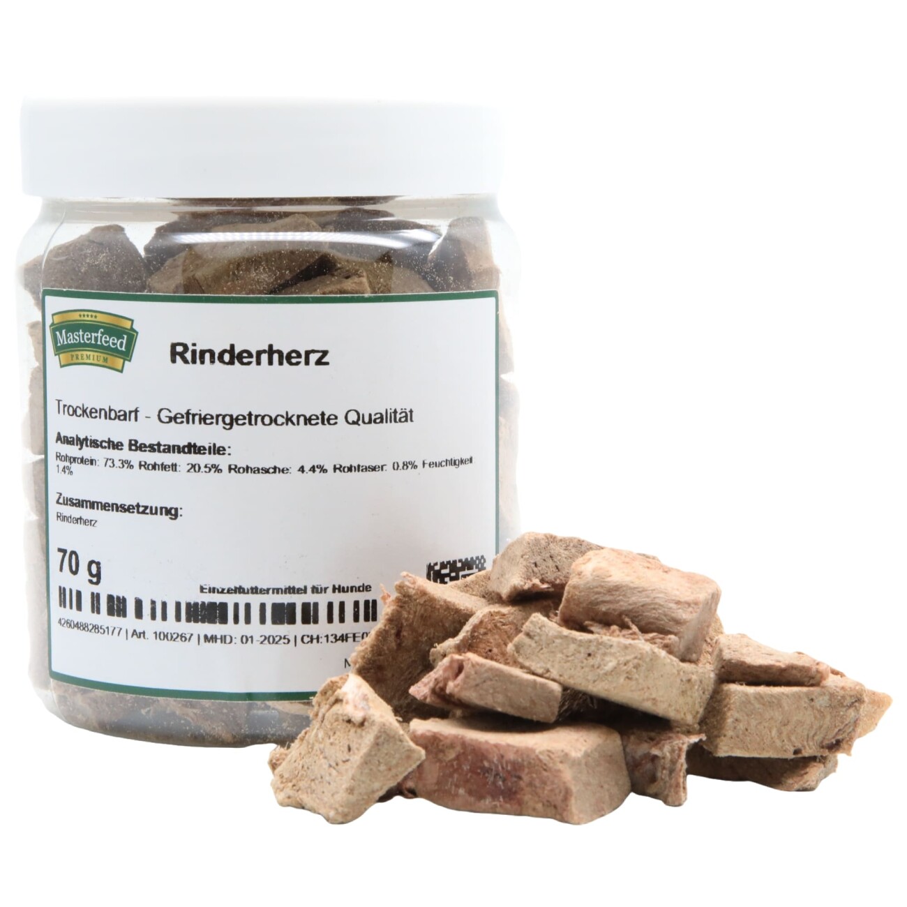 Masterfeed Trockenbarf Rinderherz 1 kg