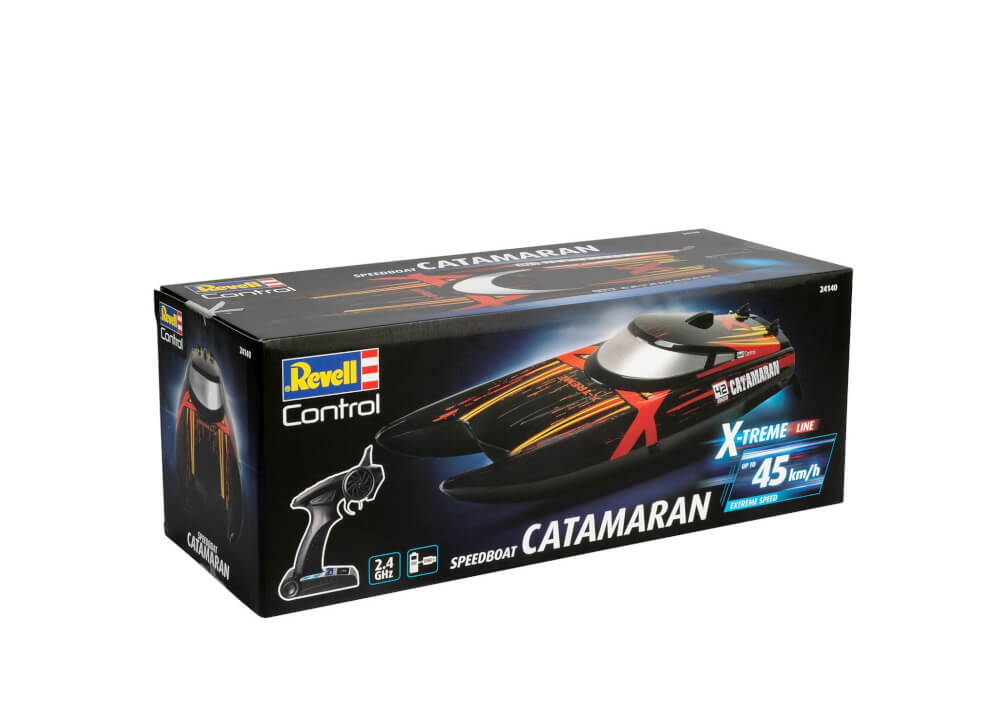 RC X-TREME Boat Catamaran, Revell Control Ferngesteuertes Boot
