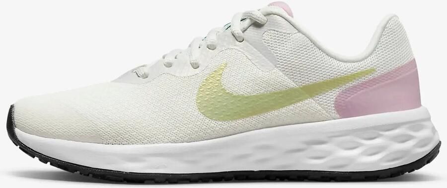 Nike Revolution 6 NN SE GS Hardloopschoenen 36 Summit White Honeydew Wit Lichtgroen Kids Running