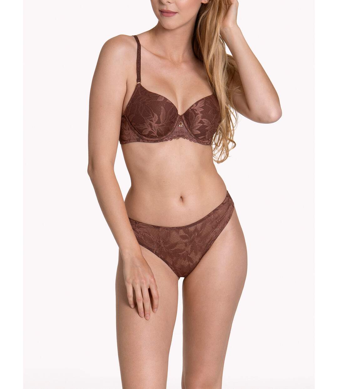 Soutien-gorge préformé Harvest marron bonnets B à E Lisca