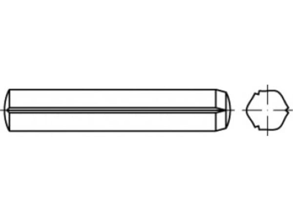 TOOLCRAFT TO-5437377 Zylindersøm 2.5 mm Stål 250 stk