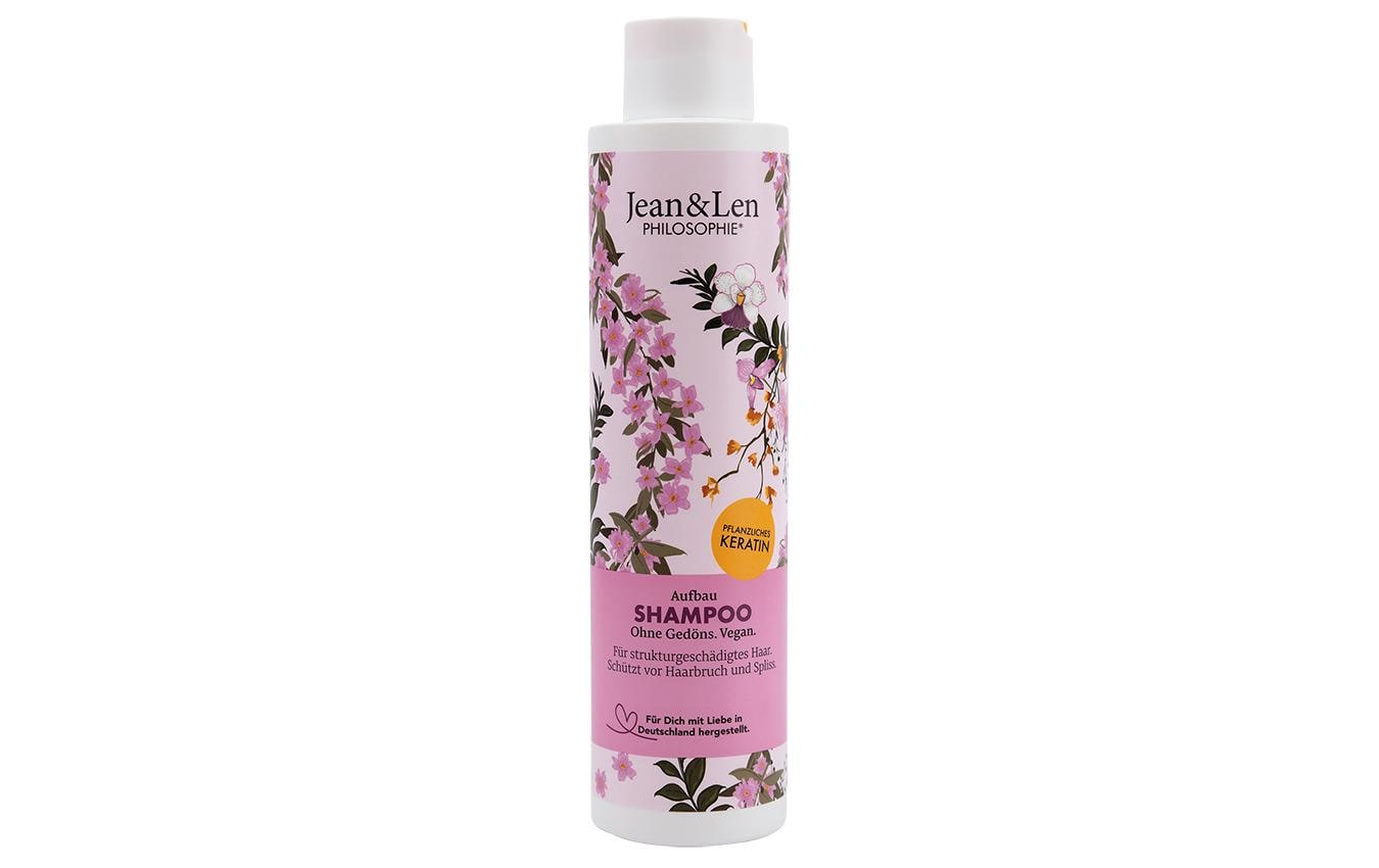 Shampoo Aufbau Pflanzliches Keratin 300 mlNatürliches und aufbauendes Haarshampoo mit pflanzlichem Keratin-Komplex