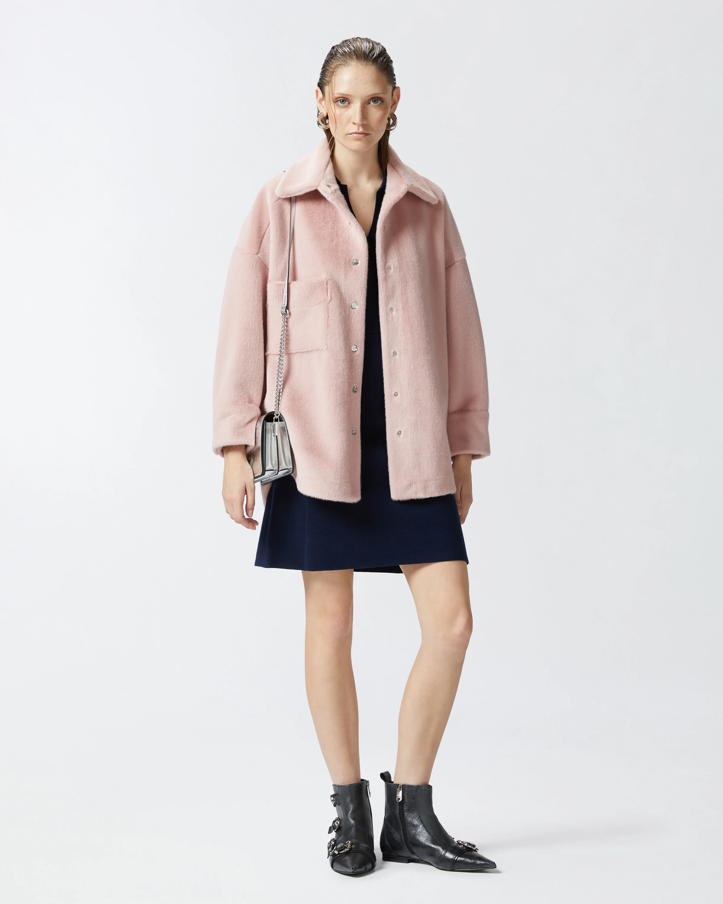 Robe courte de compacte | Bleu