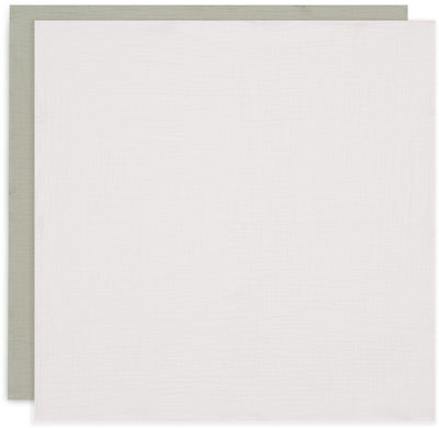 Jollein Musselinteppe 4-Pakk, Olive Green/Ivory