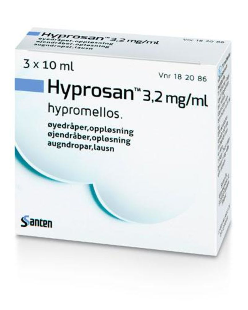 Hyprosan Øyedr 3,2 mg/ml