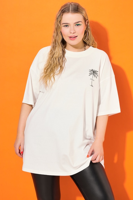 Longshirt, Rundhals, Palme