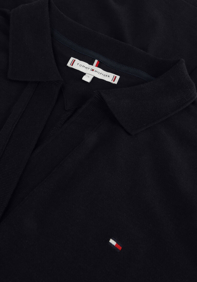TOMMY HILFIGER donkerblauwe tommy hilfiger mini jurk f+f open plcktlycll polo dress