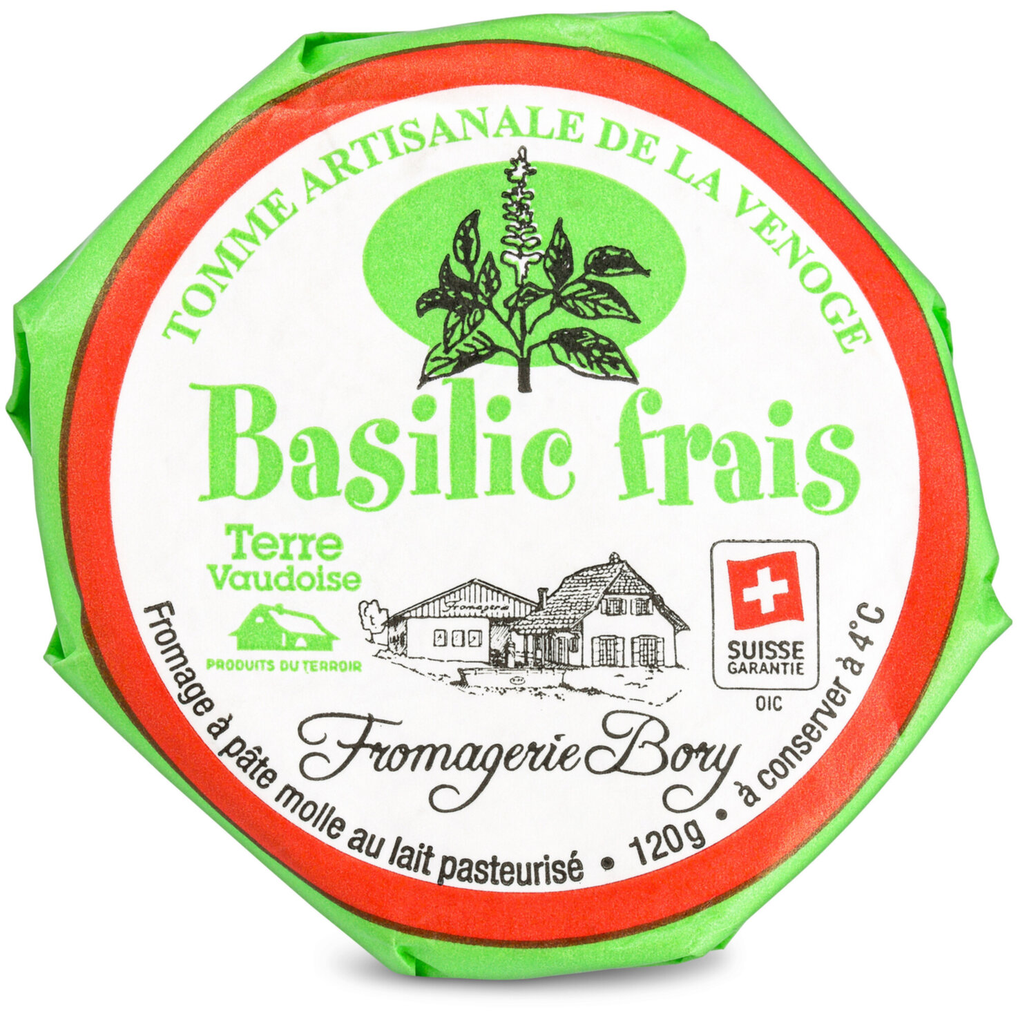 Bory Tomme gefüllt Basilikum
