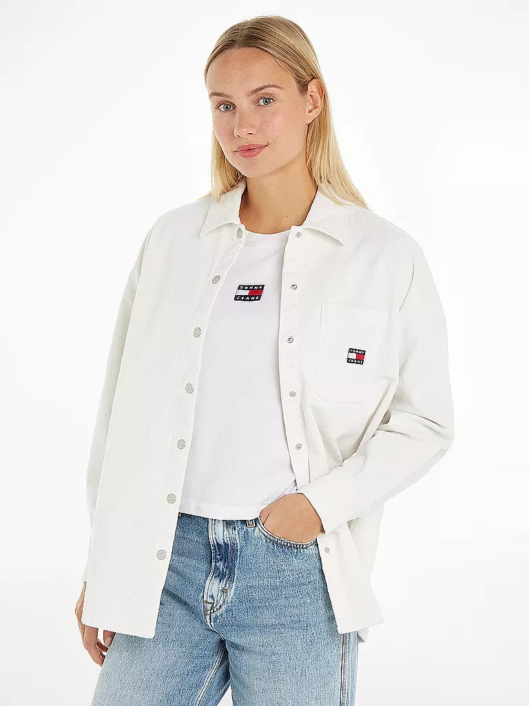TOMMY JEANS Overshirt weiss