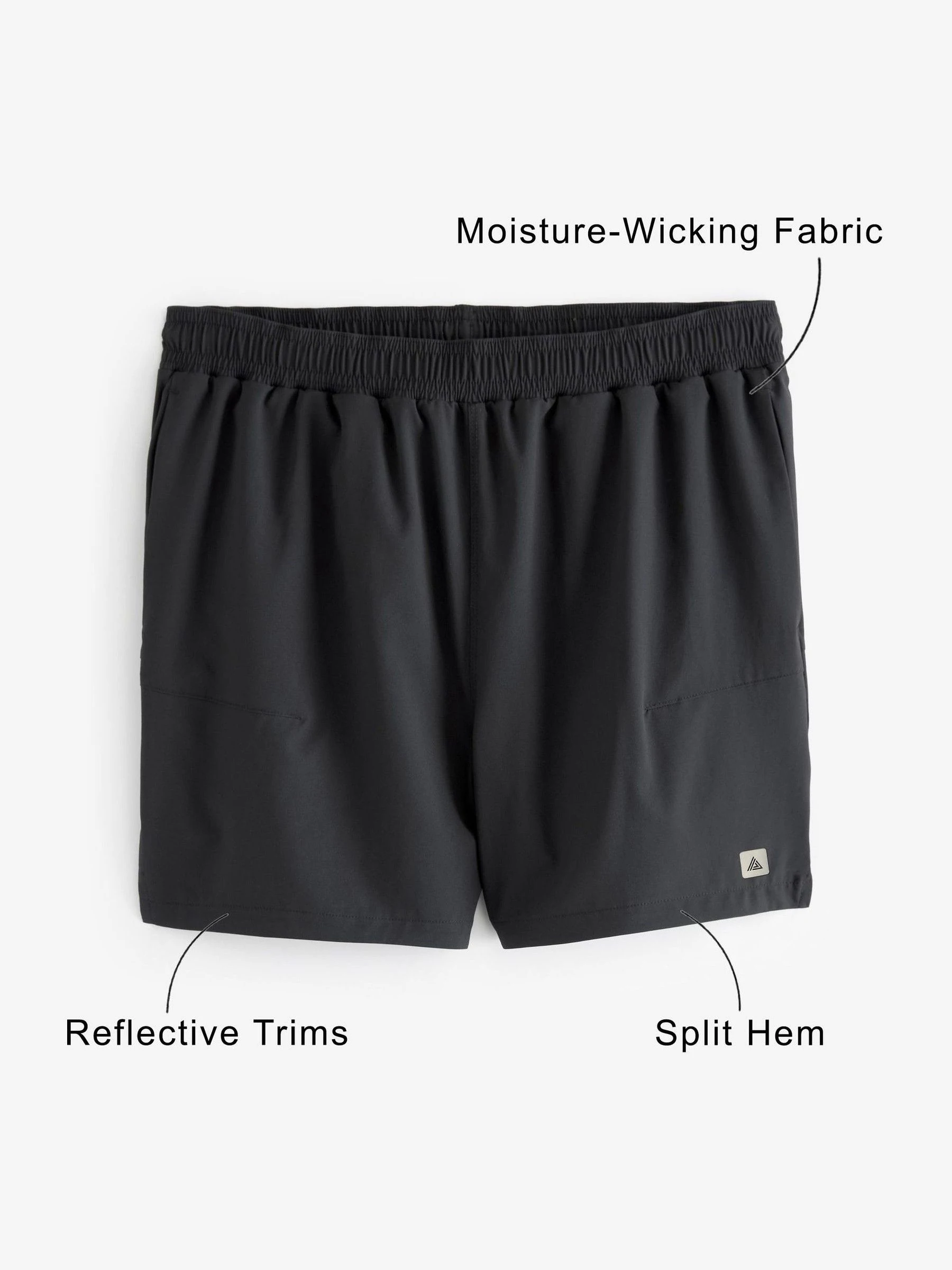 Zwart - 5 inch - Active sportschoolshort