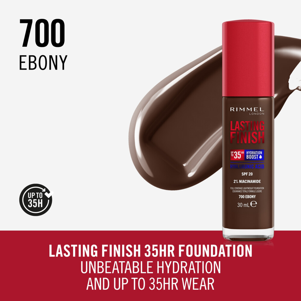 Rimmel Lasting Finish 35H Foundation Ebony 70030 ml