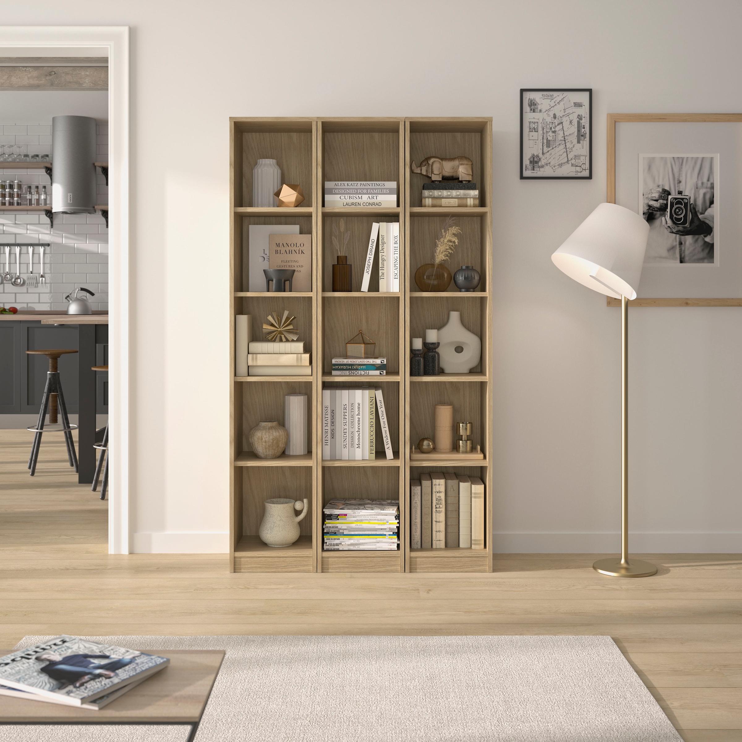 Gami Bücherregal »Bücherregal Iris« Praktisch und funktional für eine optimale Aufbewahrung