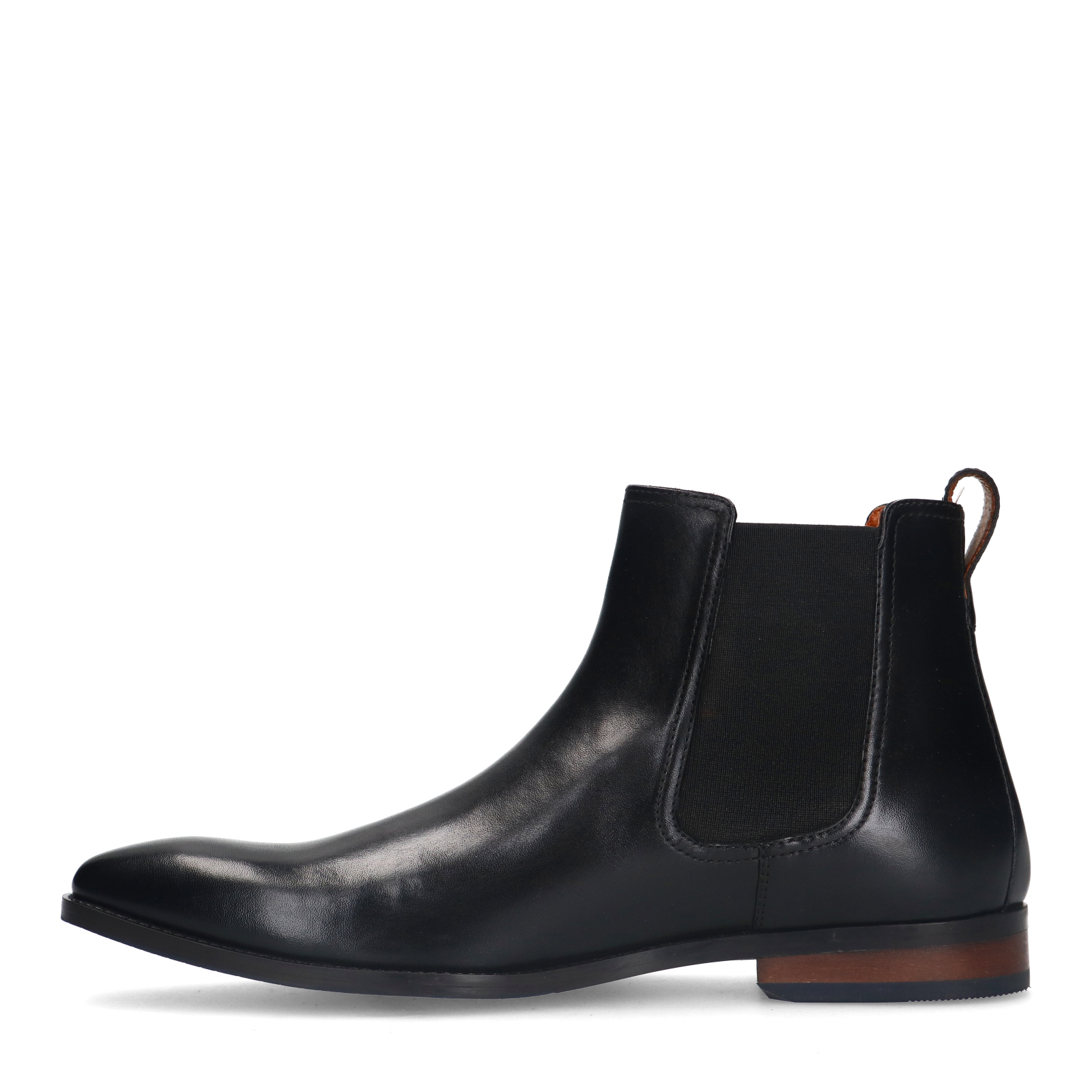 Zwarte leren chelsea boots