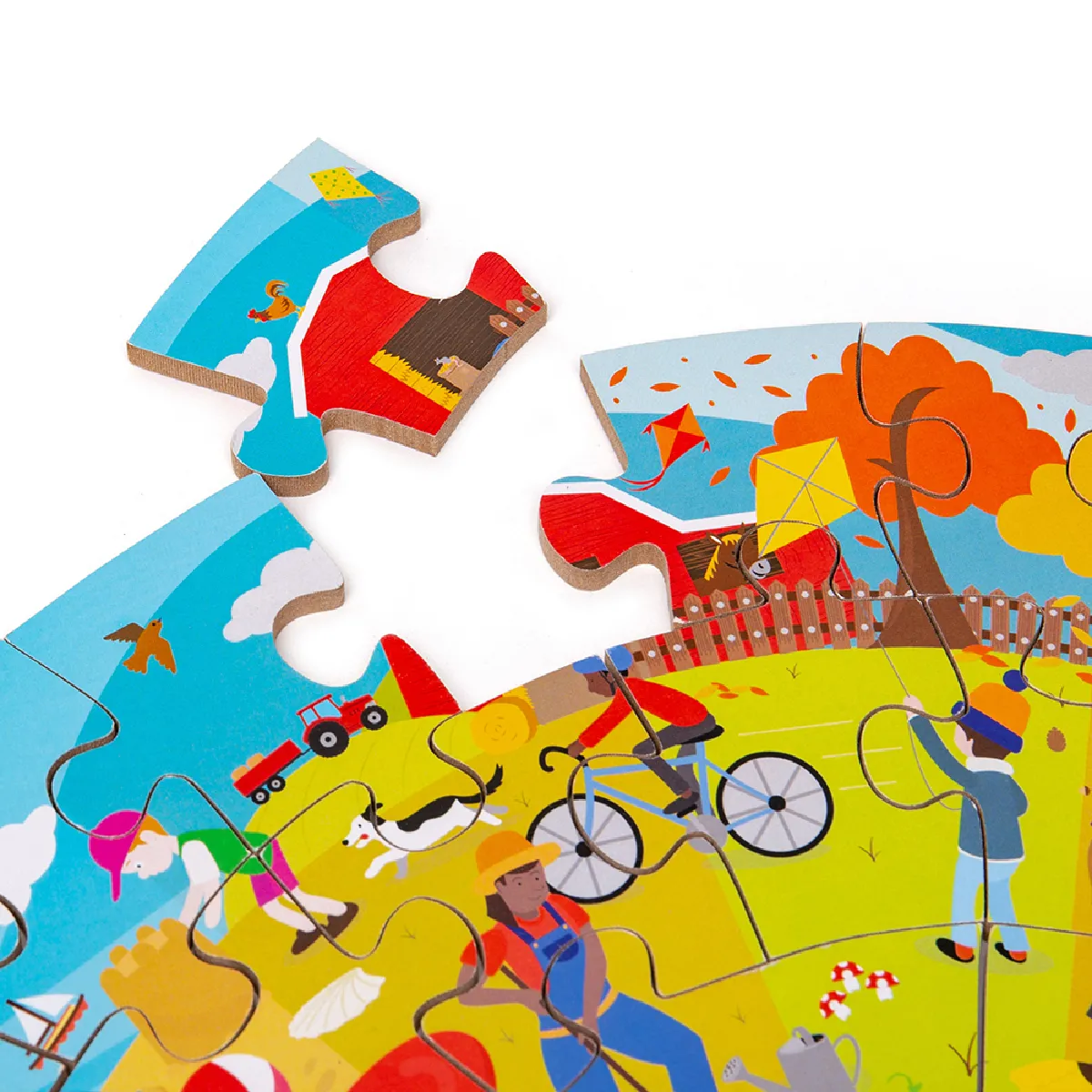 Bigjigs Toys Puzzle circulaire saisonnier