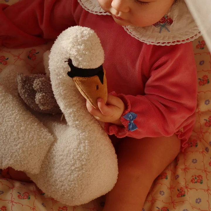 Konges Sløjd - Musik Kuscheltier Schwan, off-white