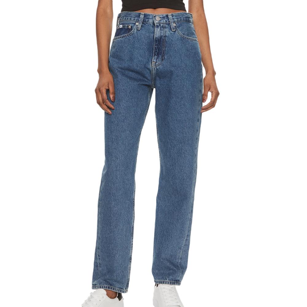 Calvin Klein Jeans Jean Straight Fit Bleu Femme Calvin Klein Authentic