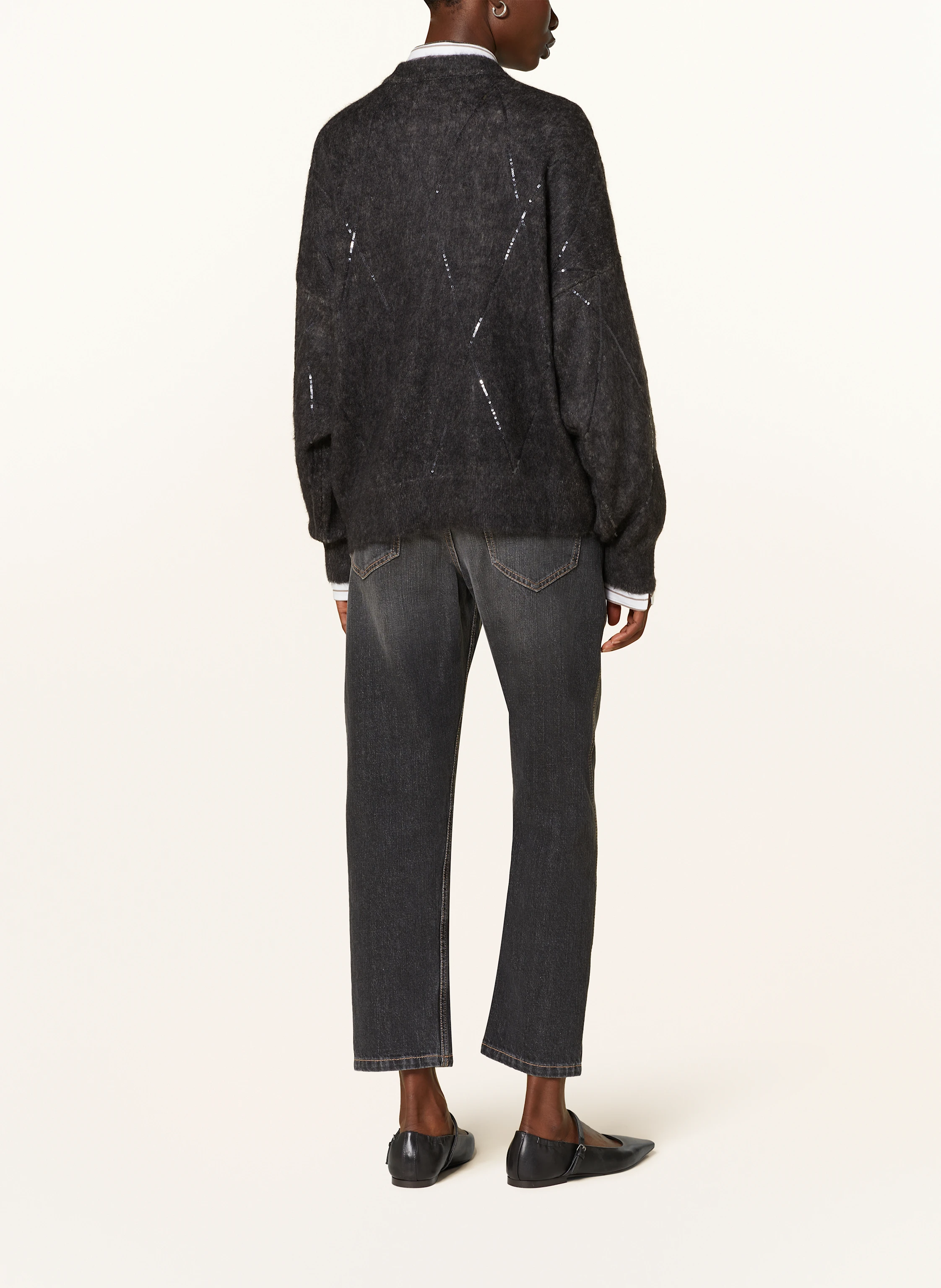 BRUNELLO CUCINELLI Pullover mit Pailletten und Mohair