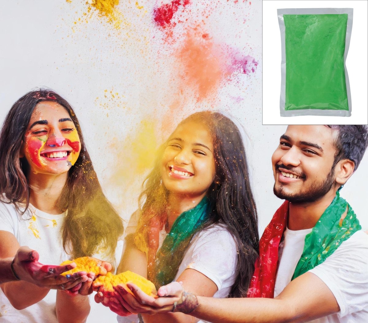 Groene Holi Poeder 200gr
