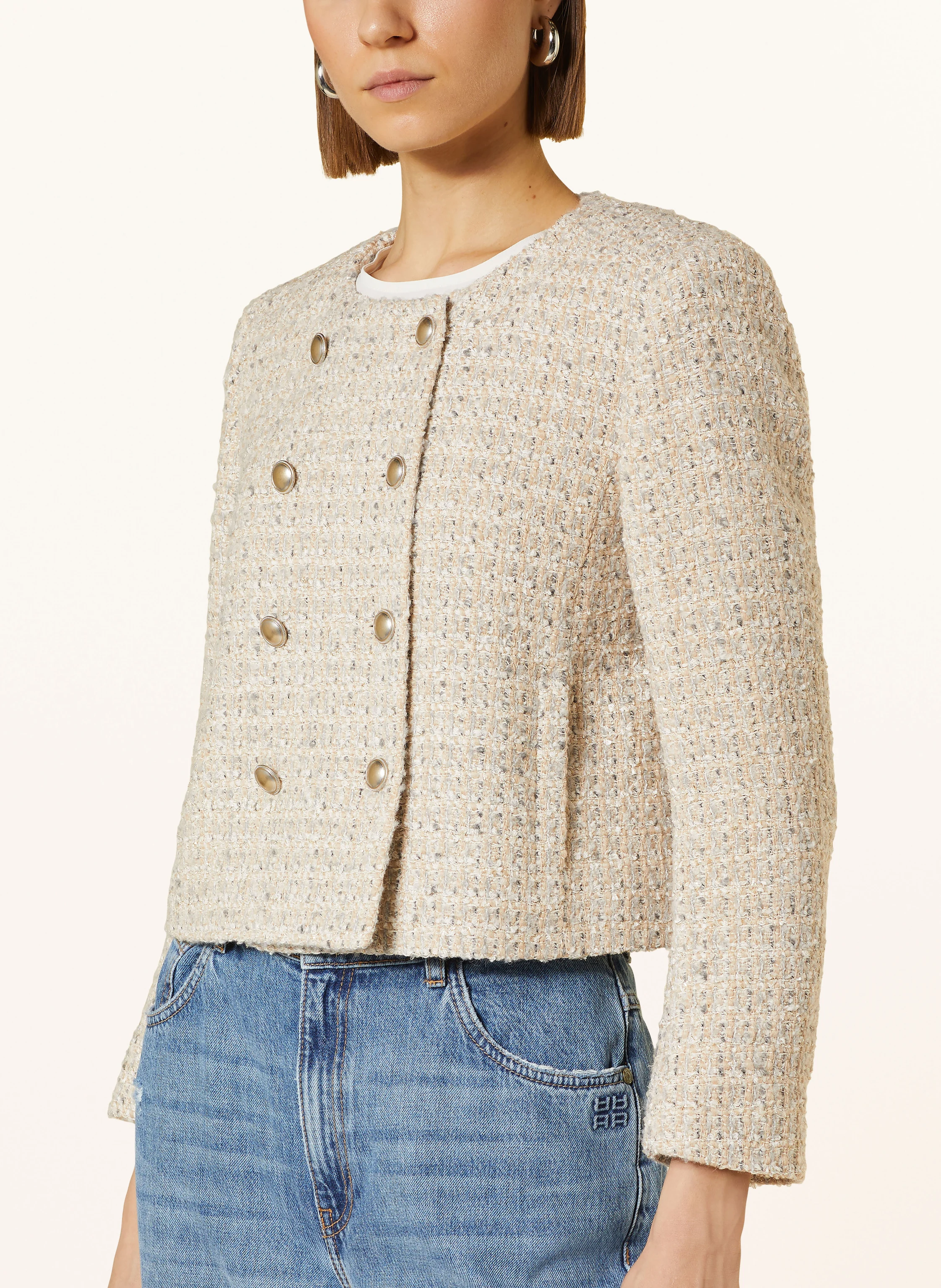 RIANI Kastenjacke aus Tweed mit Glitzergarn