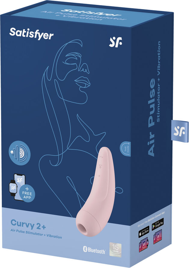 Satisfyer Curvy 2  Lufttryksstimulator Lyserød