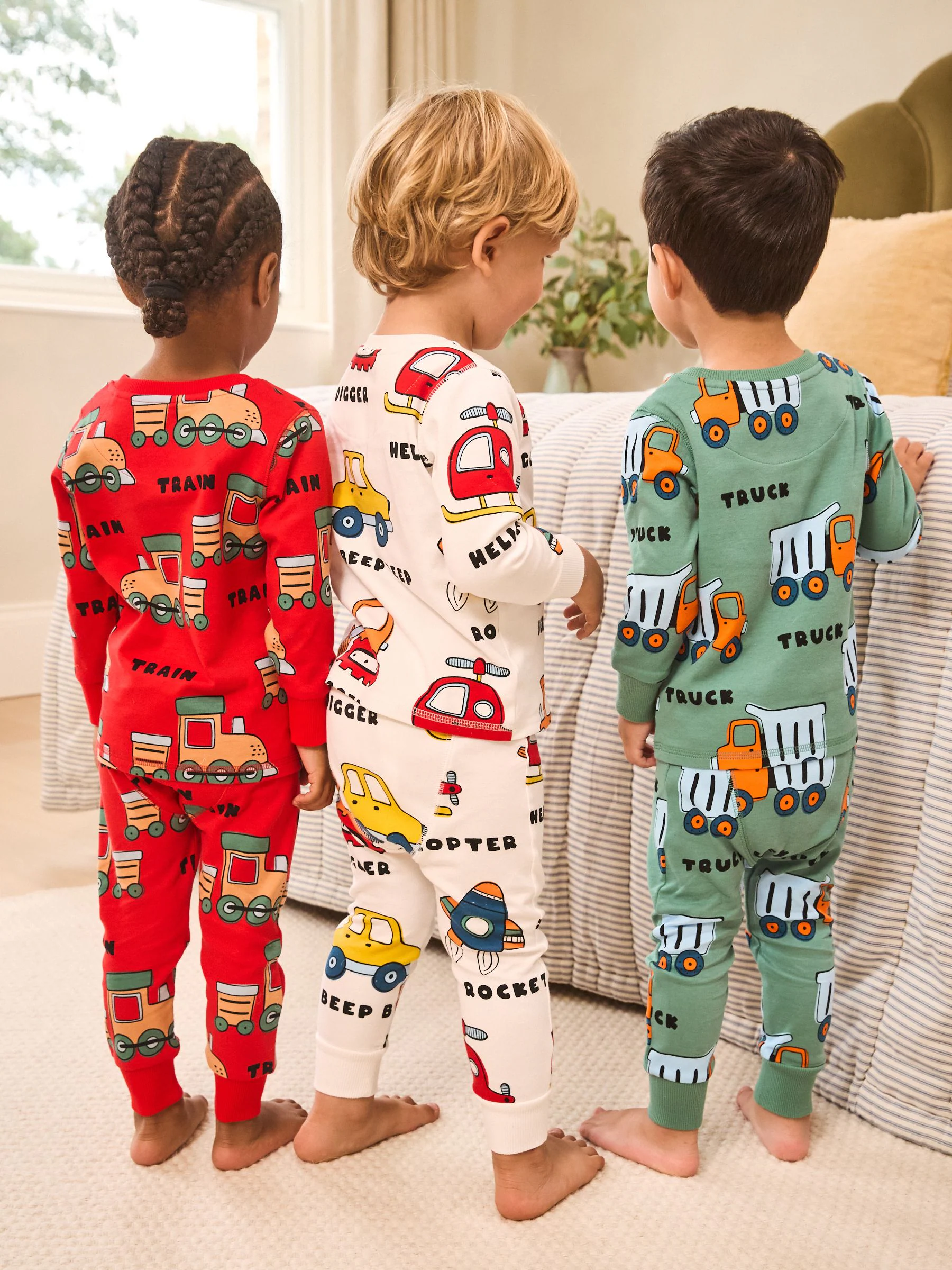 Multi - Mini Knusse Pyjama's 3 Set (9mnd-10jr)