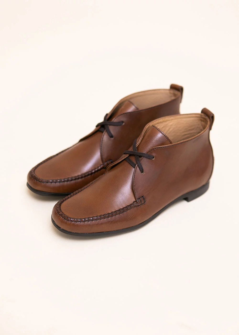 BOOTS CHUKKA CUIR CHESNUT