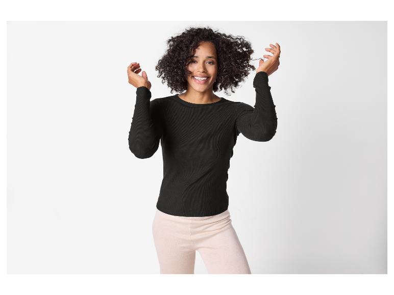 Geribde dames longsleeve
