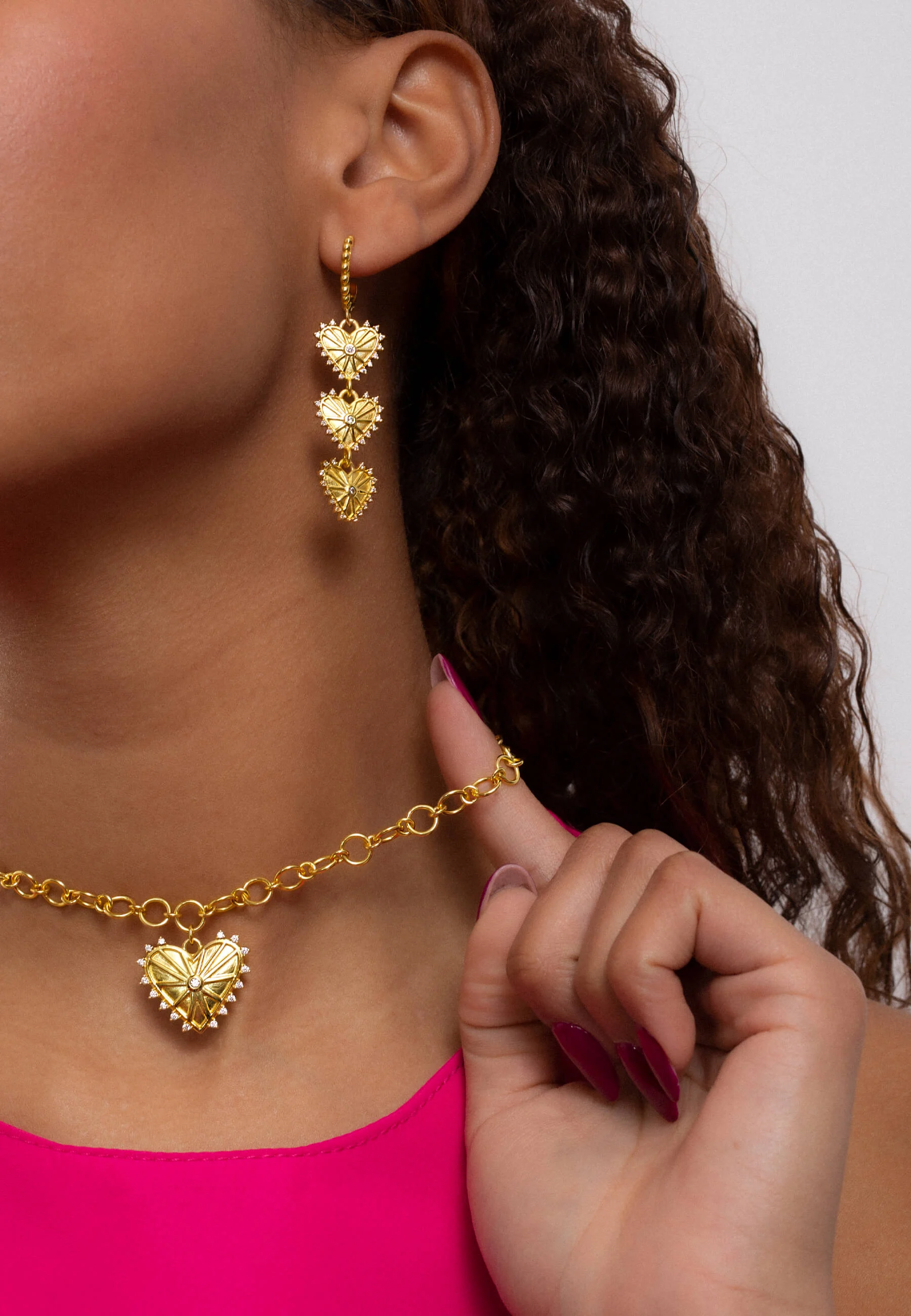 SYNERGY - Collier coeur | Doré