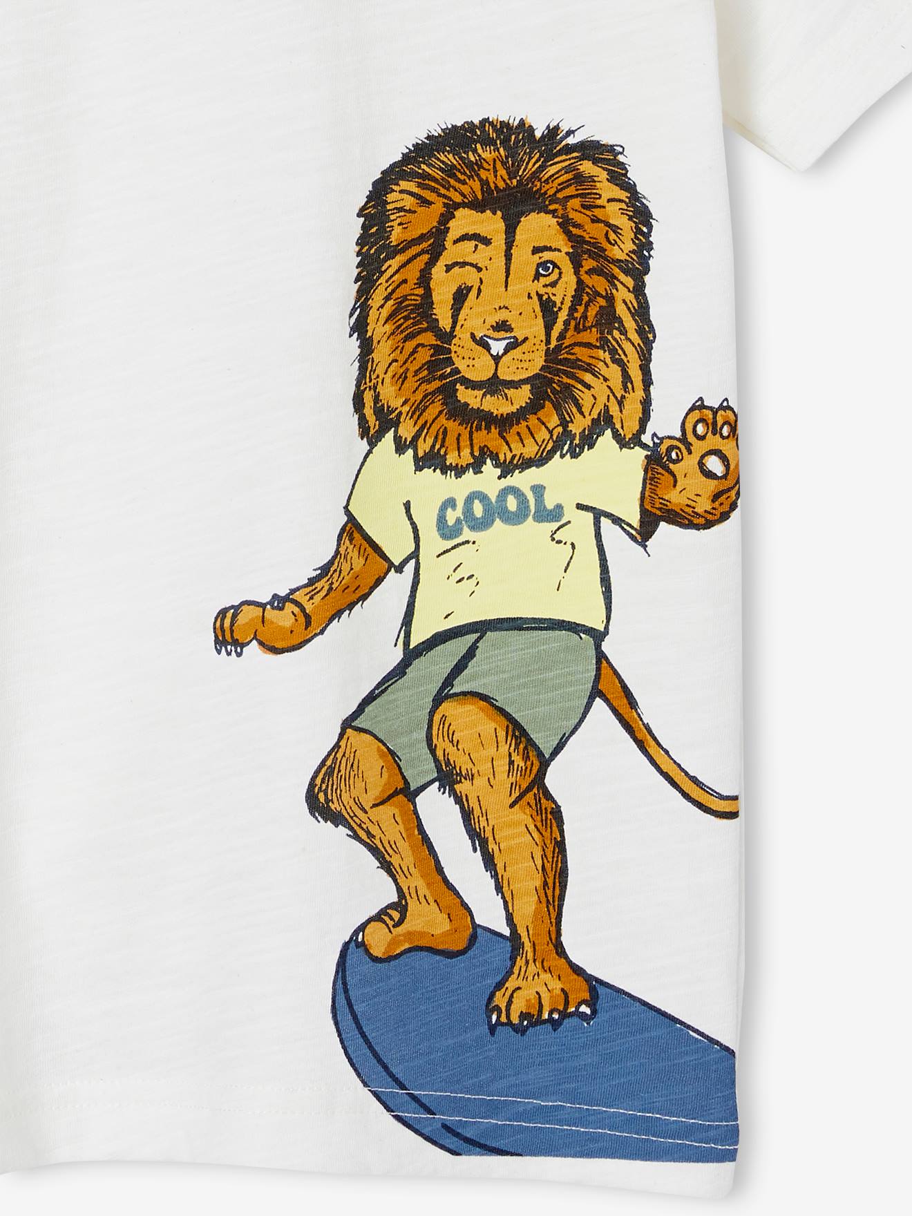 Camiseta com estampa de animal engraçado para menino.