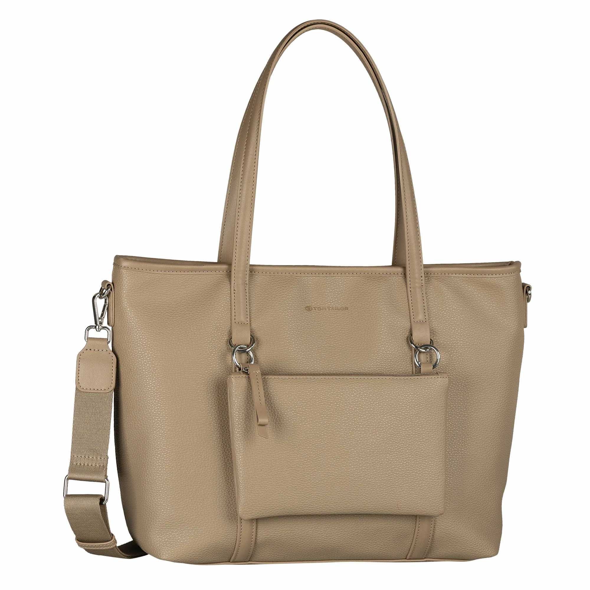 TOM TAILOR Shopper Taupe Lederimitat