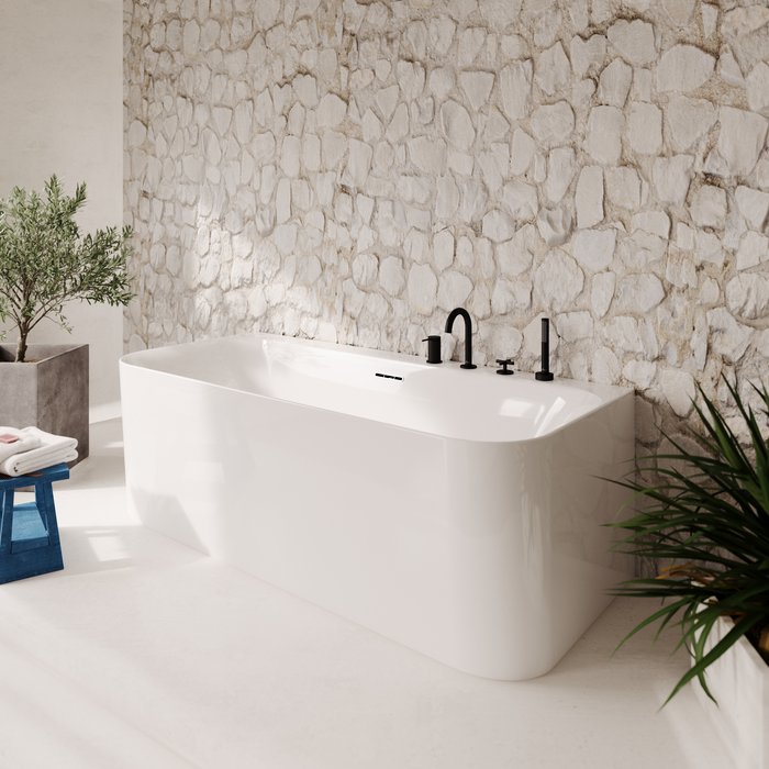 Villeroy & Boch Loop & Friends half vrijstaand ligbad 180x80cm wit naadloos