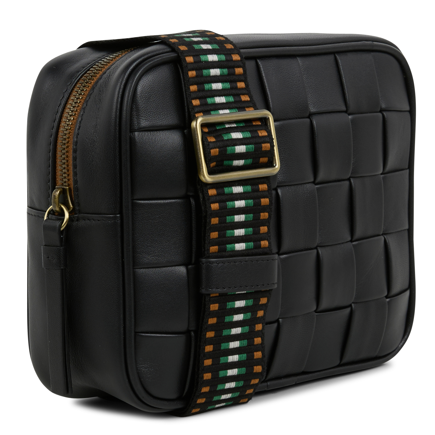 Sac bandoulière en cuir | Noir