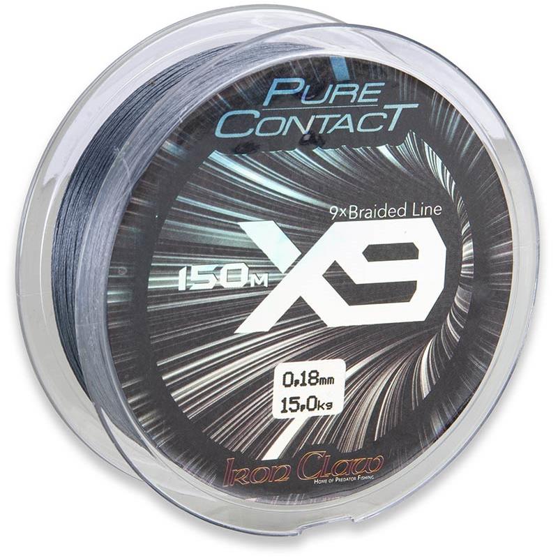 Tresse Iron Claw Pure Contact X9 - Gris - 150M