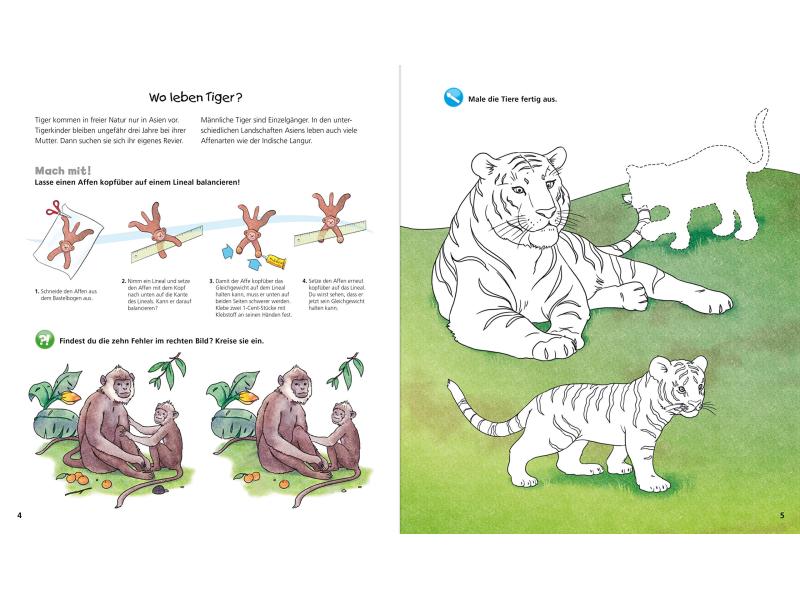 Ravensburger Kinder-Sachbuch WWW Aktiv-Heft Tiere der Welt Kinder-Sachbuch