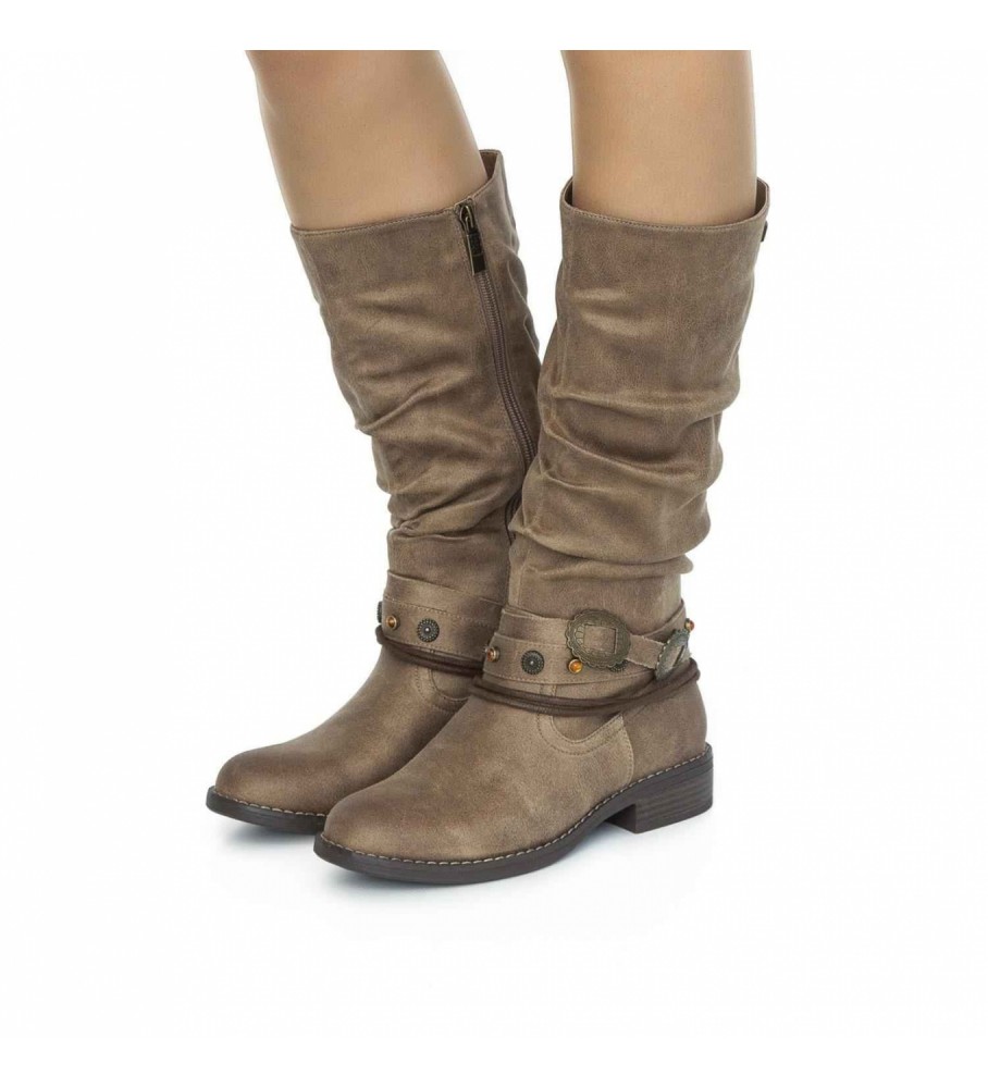Mustang Botas Persea taupe