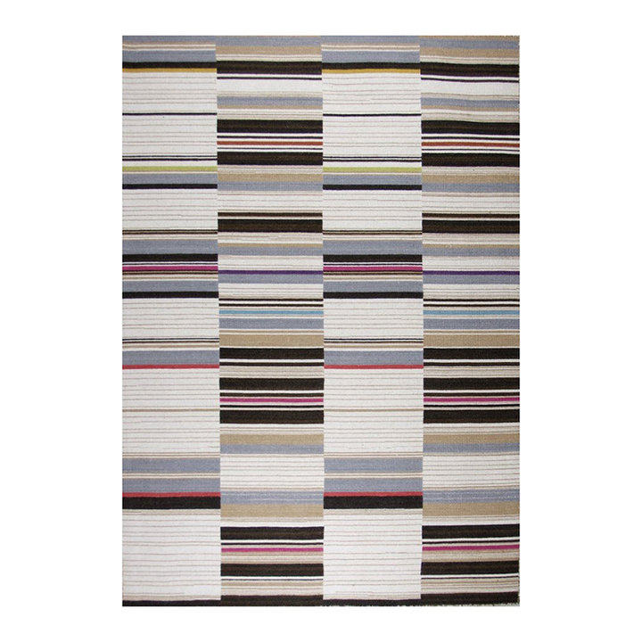Wollen vloerkleed - Bon Multicolor/Bruin | 100% natuurlijk