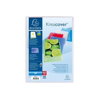 Exacompta KreaCover - Porte vues personnalisable - 60 vues - A4 - disponible dans différentes couleurs