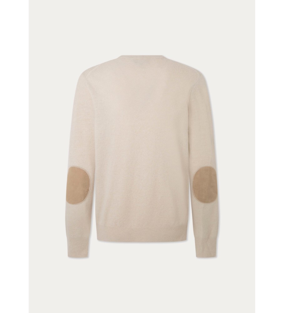 Hackett Jersey Merino Cash Mix branco