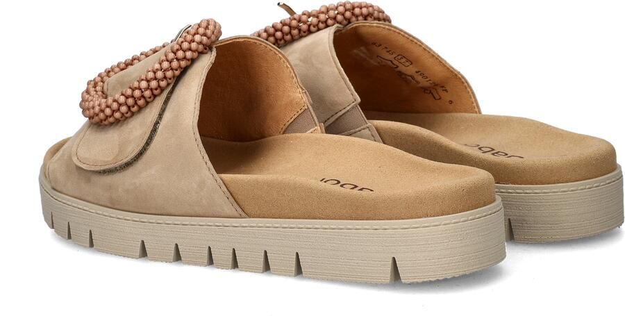 Gabor 83.745.14 Slippers Beige Suede Dames Beige