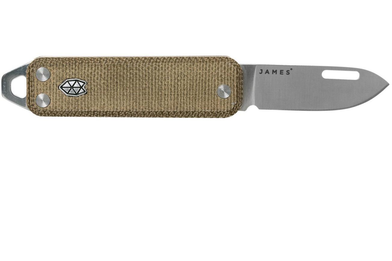 The James Brand Elko Satin   OD Green Micarta KN117127-00 zakmes