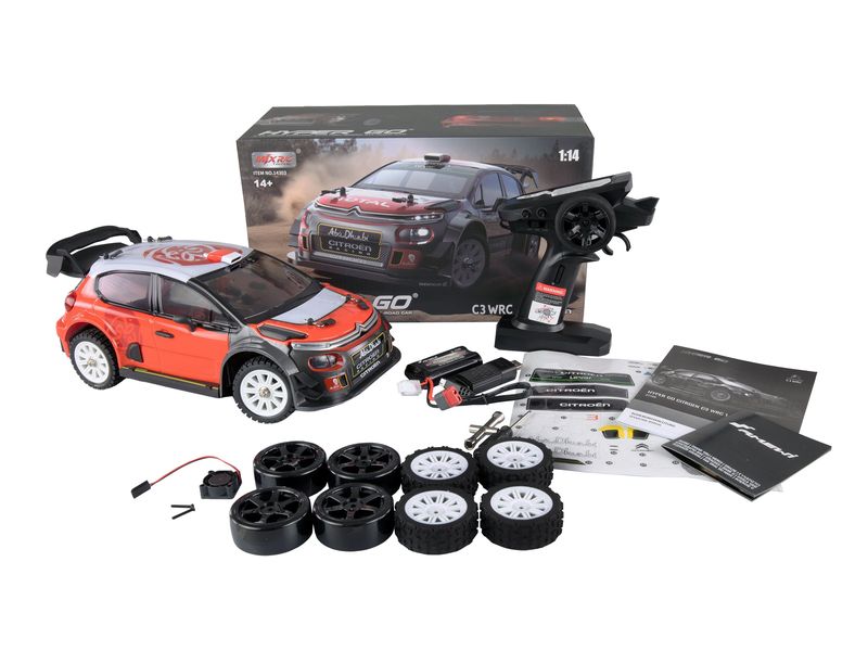 Amewi Rally Hyper Go Citroen C3 WRC Brushless RTR, 1:14 WRC Rally RC-Auto mit starkem Brushless Antrieb