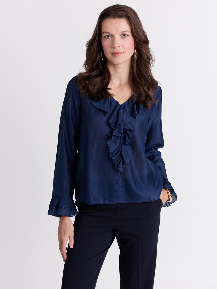 Mya bluse Navy Blazer