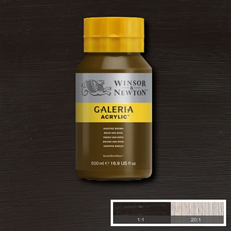 Galeria akrylmaling 500 ml - Vandyke Brown