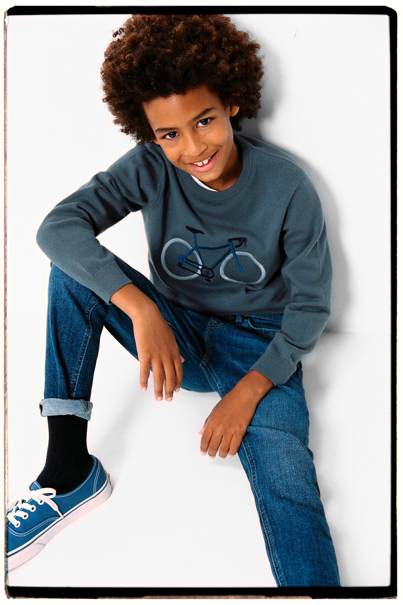 Camisa de ciclismo infantil