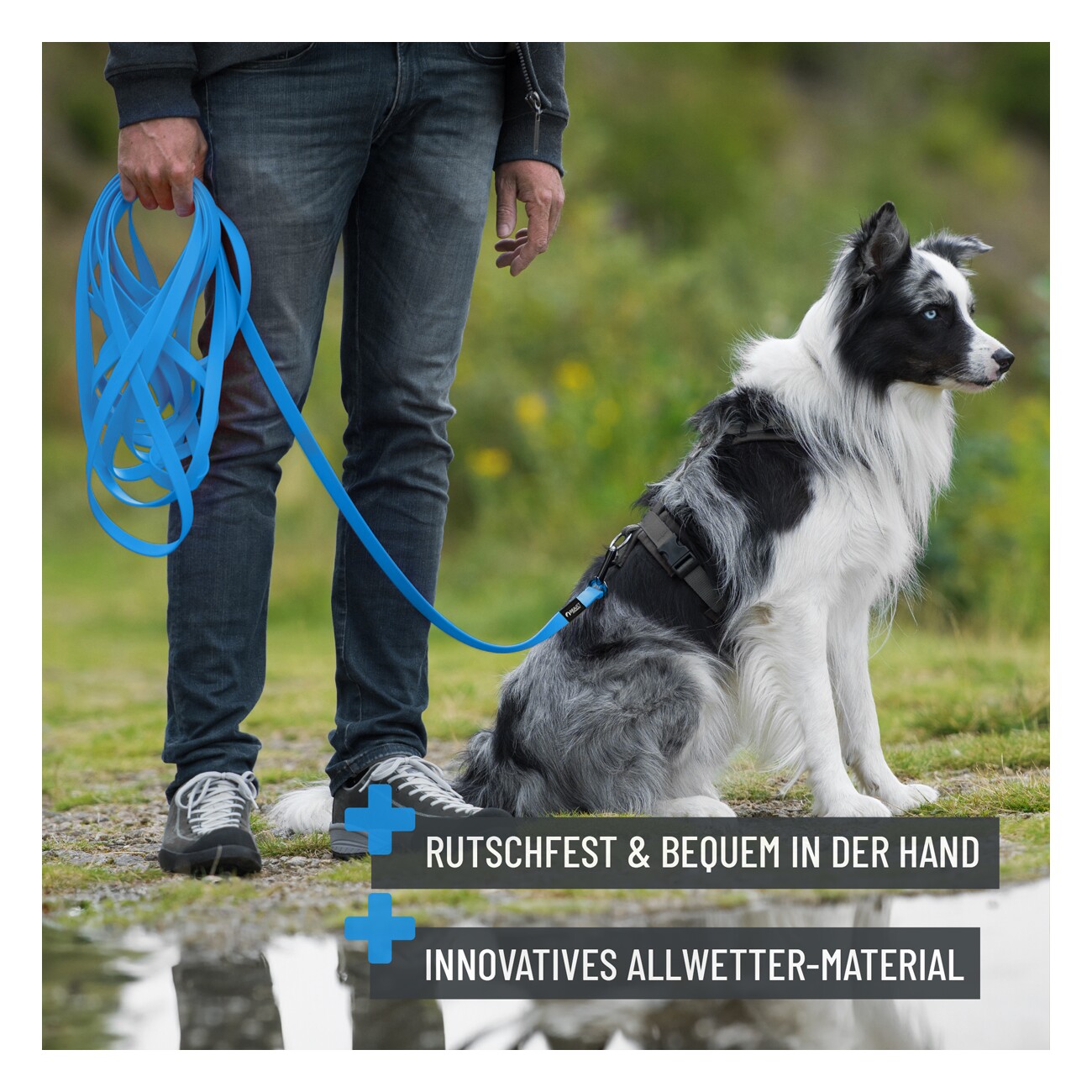 REAVET Schleppleine Blau, 10 Meter