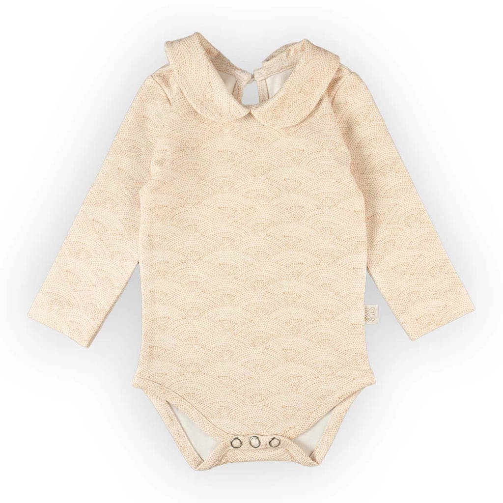 Yumi Baby romper Waves Hazelnut
